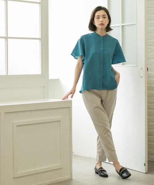 OPAQUE.CLIP / オペーク ドット クリップ ショート・ハーフ・半端丈パンツ | 《S-LLサイズ》ハイストレッチスティックパンツ【洗濯機洗い可/接触冷感】 | 詳細14