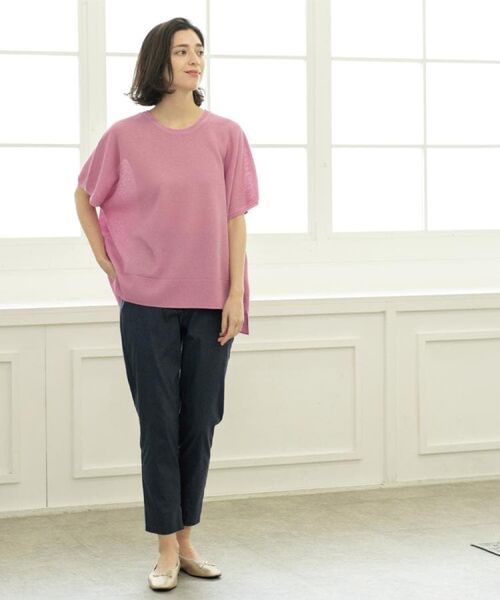 OPAQUE.CLIP / オペーク ドット クリップ ショート・ハーフ・半端丈パンツ | 《S-LLサイズ》ハイストレッチスティックパンツ【洗濯機洗い可/接触冷感】 | 詳細16