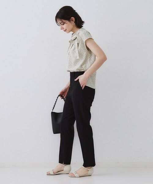 OPAQUE.CLIP / オペーク ドット クリップ ショート・ハーフ・半端丈パンツ | 《S-LLサイズ》ハイストレッチスティックパンツ【洗濯機洗い可/接触冷感】 | 詳細23