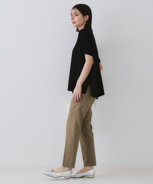 OPAQUE.CLIP / オペーク ドット クリップ ショート・ハーフ・半端丈パンツ | 《S-LLサイズ》ハイストレッチスティックパンツ【洗濯機洗い可/接触冷感】 | 詳細28