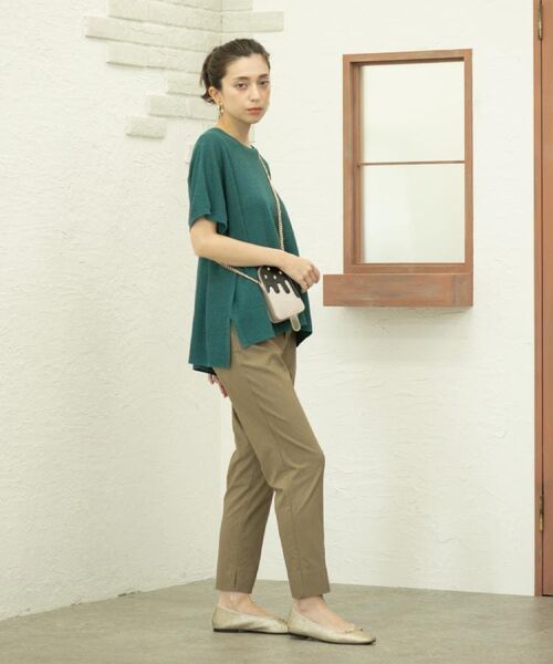 OPAQUE.CLIP / オペーク ドット クリップ ショート・ハーフ・半端丈パンツ | 《S-LLサイズ》ハイストレッチスティックパンツ【洗濯機洗い可/接触冷感】 | 詳細7