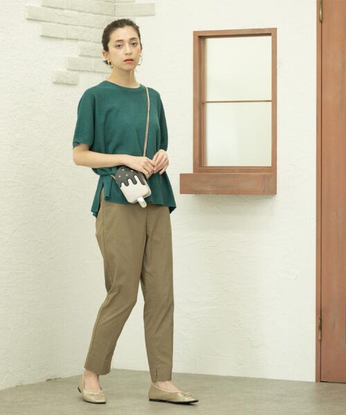 OPAQUE.CLIP / オペーク ドット クリップ ショート・ハーフ・半端丈パンツ | 《S-LLサイズ》ハイストレッチスティックパンツ【洗濯機洗い可/接触冷感】 | 詳細8