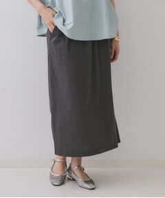 OPAQUE.CLIP / オペーク ドット クリップ ロング・マキシ丈スカート | イージーナロースカート/セットアップ対応【UVケア/接触冷感/洗濯機洗い可】