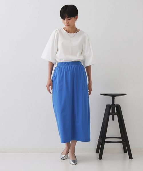 OPAQUE.CLIP / オペーク ドット クリップ ロング・マキシ丈スカート | イージーナロースカート/セットアップ対応【UVケア/接触冷感/洗濯機洗い可】 | 詳細10