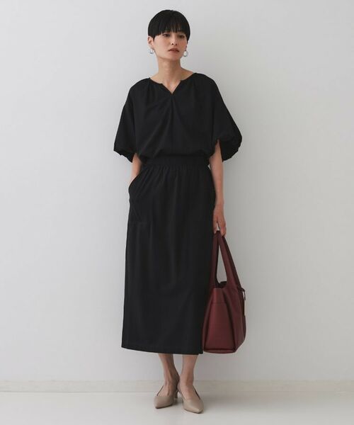 OPAQUE.CLIP / オペーク ドット クリップ ロング・マキシ丈スカート | イージーナロースカート/セットアップ対応【UVケア/接触冷感/洗濯機洗い可】 | 詳細6