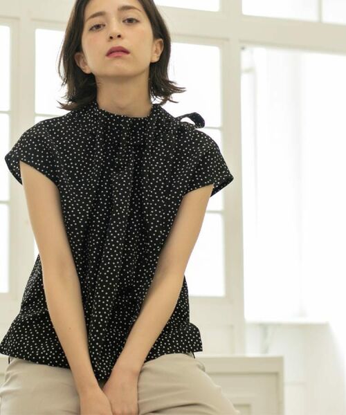 OPAQUE.CLIP / オペーク ドット クリップ シャツ・ブラウス | ラッピングボウタイドットブラウス【洗濯機洗い可】 | 詳細10