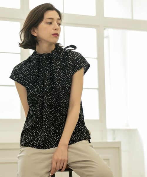 OPAQUE.CLIP / オペーク ドット クリップ シャツ・ブラウス | ラッピングボウタイドットブラウス【洗濯機洗い可】 | 詳細11