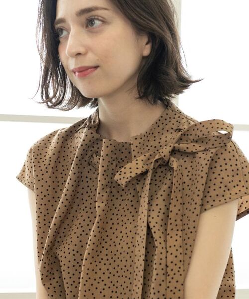 OPAQUE.CLIP / オペーク ドット クリップ シャツ・ブラウス | ラッピングボウタイドットブラウス【洗濯機洗い可】 | 詳細16