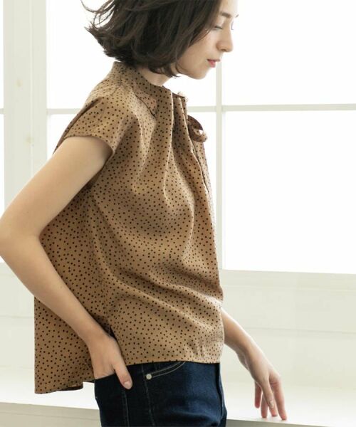 OPAQUE.CLIP / オペーク ドット クリップ シャツ・ブラウス | ラッピングボウタイドットブラウス【洗濯機洗い可】 | 詳細17