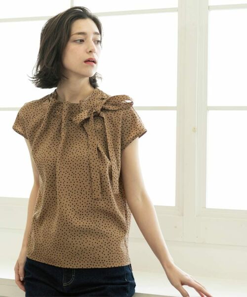 OPAQUE.CLIP / オペーク ドット クリップ シャツ・ブラウス | ラッピングボウタイドットブラウス【洗濯機洗い可】 | 詳細18