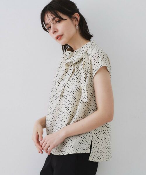 OPAQUE.CLIP / オペーク ドット クリップ シャツ・ブラウス | ラッピングボウタイドットブラウス【洗濯機洗い可】 | 詳細22