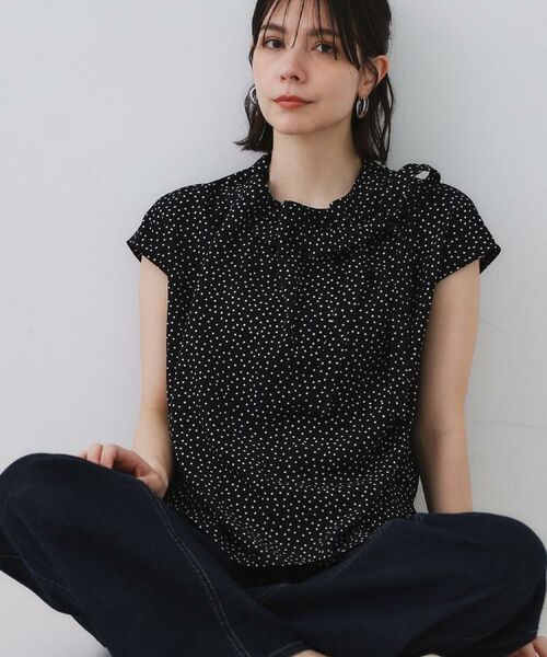 OPAQUE.CLIP / オペーク ドット クリップ シャツ・ブラウス | ラッピングボウタイドットブラウス【洗濯機洗い可】 | 詳細26