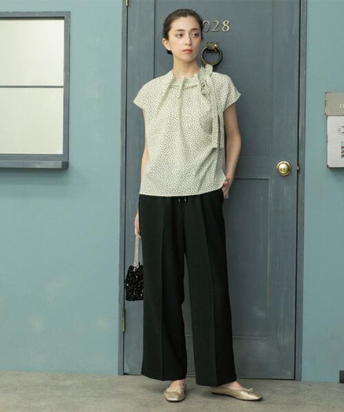 OPAQUE.CLIP / オペーク ドット クリップ シャツ・ブラウス | ラッピングボウタイドットブラウス【洗濯機洗い可】 | 詳細7