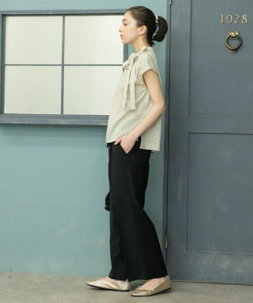 OPAQUE.CLIP / オペーク ドット クリップ シャツ・ブラウス | ラッピングボウタイドットブラウス【洗濯機洗い可】 | 詳細8