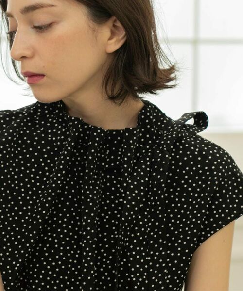 OPAQUE.CLIP / オペーク ドット クリップ シャツ・ブラウス | ラッピングボウタイドットブラウス【洗濯機洗い可】 | 詳細9