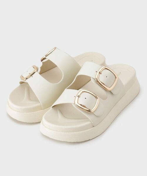 OPAQUE.CLIP / オペーク ドット クリップ サンダル | 【軽量】ゴールドバックルフットベッドサンダル | 詳細1