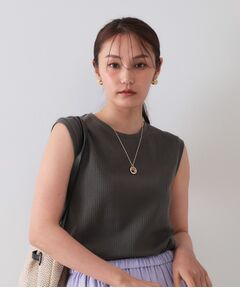 OPAQUE.CLIP / オペーク ドット クリップ カットソー | ノースリーブリブカットソー【洗濯機洗い可】