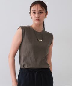 OPAQUE.CLIP / オペーク ドット クリップ カットソー | ノースリーブリブカットソー【洗濯機洗い可】