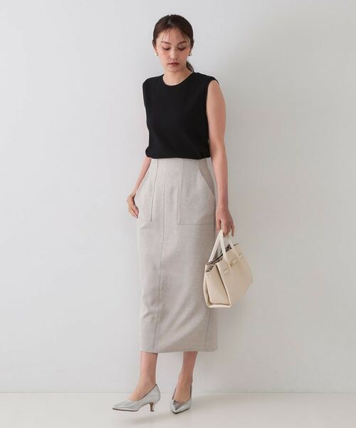 OPAQUE.CLIP / オペーク ドット クリップ カットソー | ノースリーブリブカットソー【洗濯機洗い可】 | 詳細11