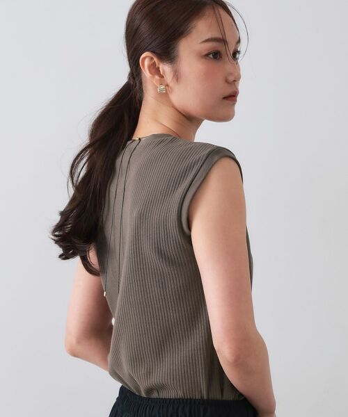 OPAQUE.CLIP / オペーク ドット クリップ カットソー | ノースリーブリブカットソー【洗濯機洗い可】 | 詳細13
