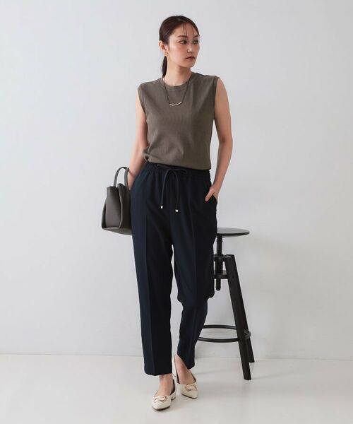 OPAQUE.CLIP / オペーク ドット クリップ カットソー | ノースリーブリブカットソー【洗濯機洗い可】 | 詳細14