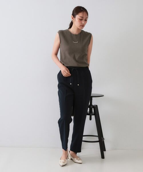 OPAQUE.CLIP / オペーク ドット クリップ カットソー | ノースリーブリブカットソー【洗濯機洗い可】 | 詳細15