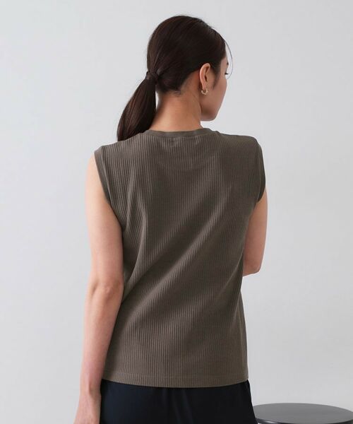 OPAQUE.CLIP / オペーク ドット クリップ カットソー | ノースリーブリブカットソー【洗濯機洗い可】 | 詳細19