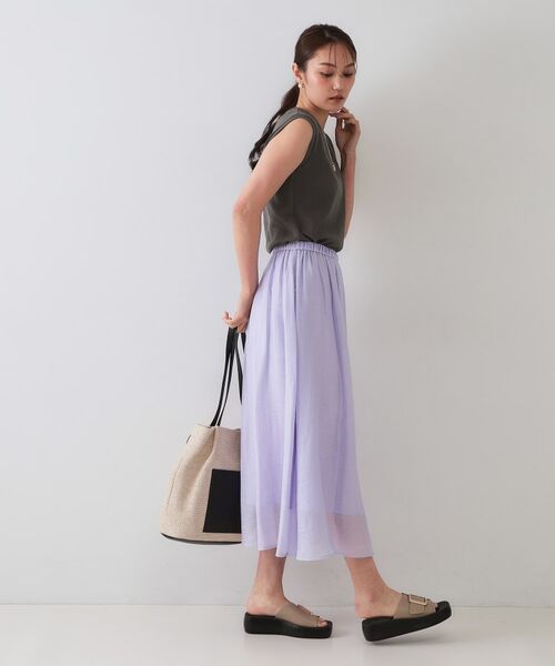 OPAQUE.CLIP / オペーク ドット クリップ カットソー | ノースリーブリブカットソー【洗濯機洗い可】 | 詳細7