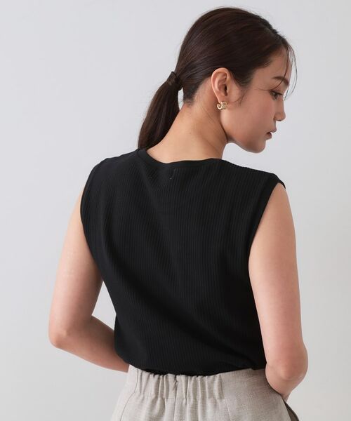 OPAQUE.CLIP / オペーク ドット クリップ カットソー | ノースリーブリブカットソー【洗濯機洗い可】 | 詳細9