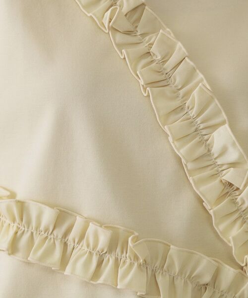 OPAQUE.CLIP / オペーク ドット クリップ Tシャツ | 《美人百花掲載》アシメフリルドッキングカットソー【洗濯機洗い可】 | 詳細12