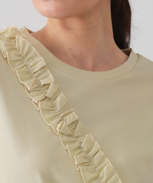 OPAQUE.CLIP / オペーク ドット クリップ Tシャツ | 《美人百花掲載》アシメフリルドッキングカットソー【洗濯機洗い可】 | 詳細16