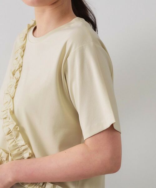 OPAQUE.CLIP / オペーク ドット クリップ Tシャツ | 《美人百花掲載》アシメフリルドッキングカットソー【洗濯機洗い可】 | 詳細17