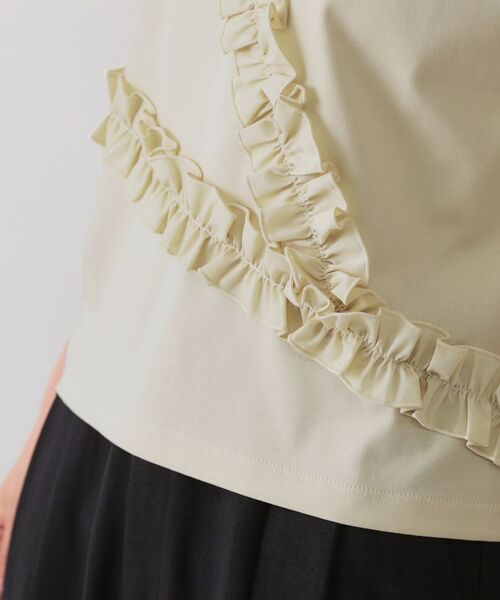 OPAQUE.CLIP / オペーク ドット クリップ Tシャツ | 《美人百花掲載》アシメフリルドッキングカットソー【洗濯機洗い可】 | 詳細18