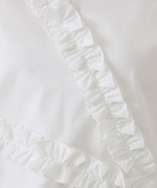 OPAQUE.CLIP / オペーク ドット クリップ Tシャツ | 《美人百花掲載》アシメフリルドッキングカットソー【洗濯機洗い可】 | 詳細4