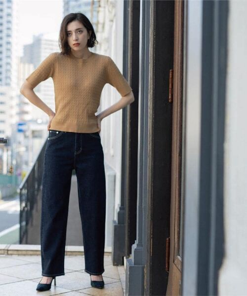 OPAQUE.CLIP / オペーク ドット クリップ デニムパンツ | ストレッチストレートデニム【洗濯機洗い可】 | 詳細11