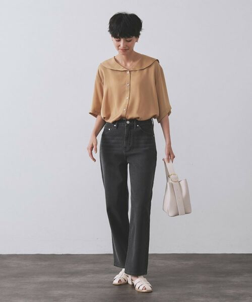 OPAQUE.CLIP / オペーク ドット クリップ デニムパンツ | ストレッチストレートデニム【洗濯機洗い可】 | 詳細14