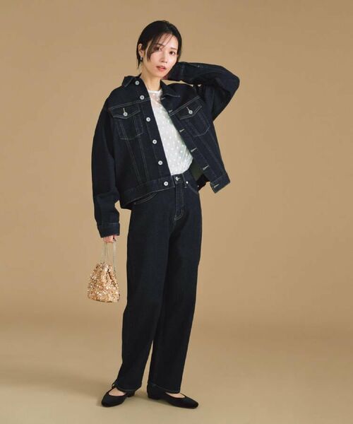 OPAQUE.CLIP / オペーク ドット クリップ デニムパンツ | ストレッチストレートデニム【洗濯機洗い可】 | 詳細17