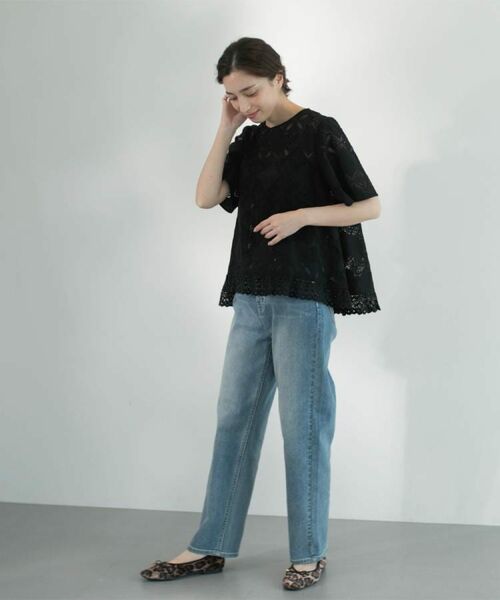 OPAQUE.CLIP / オペーク ドット クリップ デニムパンツ | ストレッチストレートデニム【洗濯機洗い可】 | 詳細4