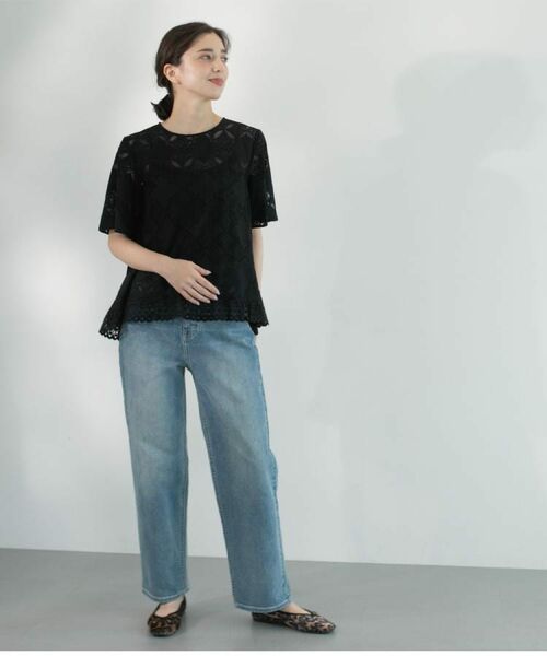 OPAQUE.CLIP / オペーク ドット クリップ デニムパンツ | ストレッチストレートデニム【洗濯機洗い可】 | 詳細5