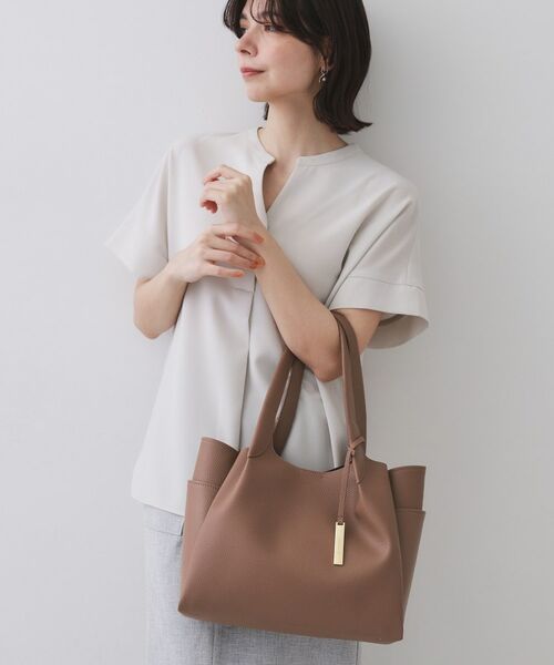 OPAQUE.CLIP / オペーク ドット クリップ トートバッグ | 【軽量/多ポケット】ワイドマチ付きシュリンクトートバッグ | 詳細3