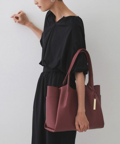 OPAQUE.CLIP / オペーク ドット クリップ トートバッグ | 【軽量/多ポケット】ワイドマチ付きシュリンクトートバッグ | 詳細5