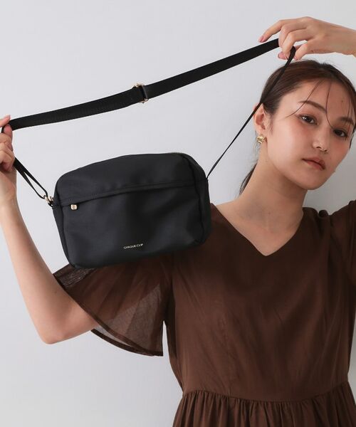 OPAQUE. CLIP/オペーク ドット クリップ 【軽量/撥水加工/多ポケット】ツイルピジョンミニショルダーバッグ ブラック(019) 00 OPAQUE. CLIP/オペーク ドット クリップ 【軽量/撥水加工/多ポケット】ツイルピジョンミニショルダーバッグ ブラック(019) 00