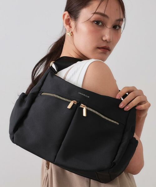 OPAQUE.CLIP / オペーク ドット クリップ ショルダーバッグ | 【軽量/撥水加工/多ポケット】ツイルミドルサイズムーンショルダーバッグ | 詳細3