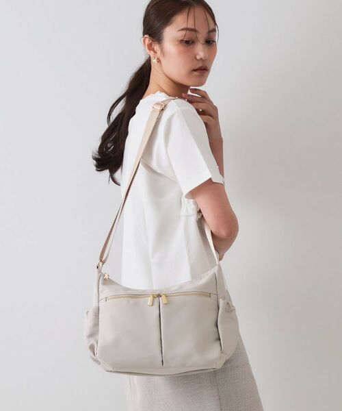 OPAQUE.CLIP / オペーク ドット クリップ ショルダーバッグ | 【軽量/撥水加工/多ポケット】ツイルミドルサイズムーンショルダーバッグ | 詳細6