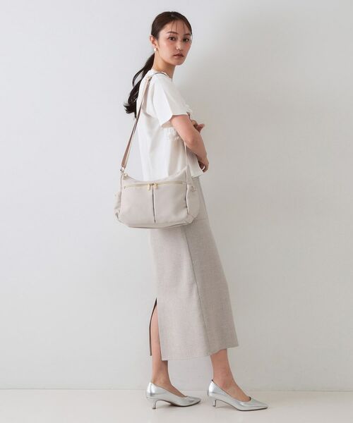 OPAQUE.CLIP / オペーク ドット クリップ ショルダーバッグ | 【軽量/撥水加工/多ポケット】ツイルミドルサイズムーンショルダーバッグ | 詳細7