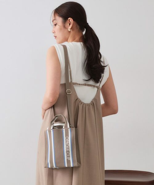 OPAQUE.CLIP / オペーク ドット クリップ ショルダーバッグ | 【2WAY】ラインハンドルスクエアニットミニショルダーバッグ | 詳細4