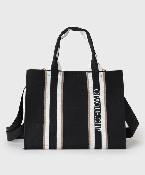 OPAQUE.CLIP / オペーク ドット クリップ トートバッグ | 【2WAY】ラインハンドルスクエアニットミドルトートバッグ | 詳細10