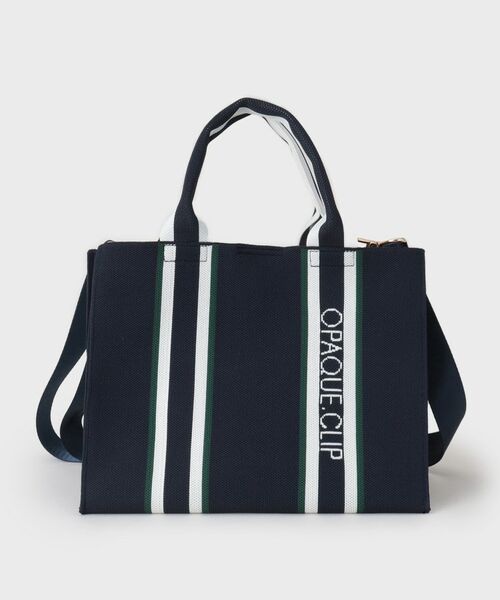 OPAQUE.CLIP / オペーク ドット クリップ トートバッグ | 【2WAY】ラインハンドルスクエアニットミドルトートバッグ | 詳細13