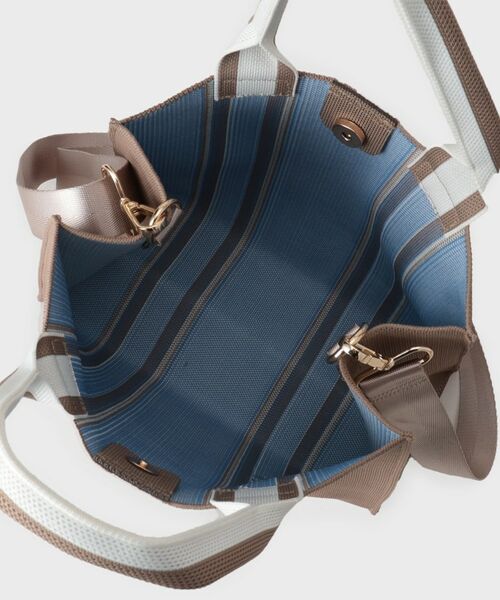 OPAQUE.CLIP / オペーク ドット クリップ トートバッグ | 【2WAY】ラインハンドルスクエアニットミドルトートバッグ | 詳細17