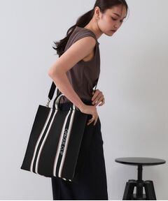 OPAQUE.CLIP / オペーク ドット クリップ トートバッグ | 【2WAY/A4サイズ対応】ラインハンドルスクエアニットトートバッグ